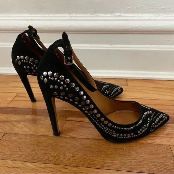 Isabel Marant Stanley Studded Suede Pumps Black - Picture 7 of 11